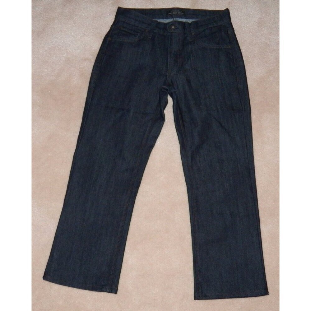 James Jeans Women's Capri Pants Size 27 Dark Wash Blue Dry Aged Denim HEMMED